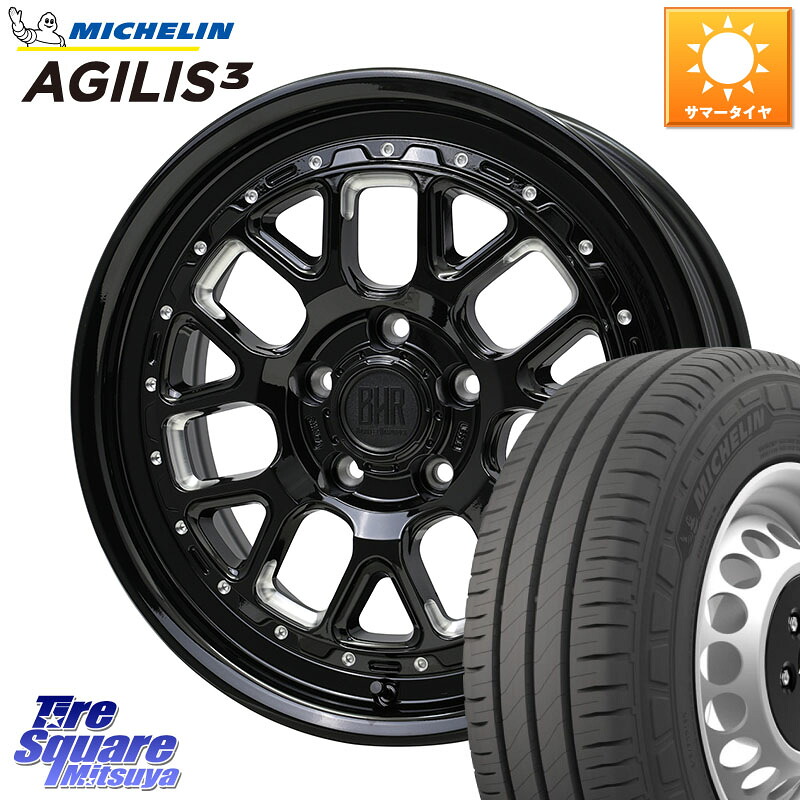 HotStuff BARKLEY HARDROCK HURON ハードロック ヒューロン ホイール 16インチ 16 X 7.0J +38 5穴 114.3 ミシュラン アジリス3 AGILIS3 正規品 サマータイヤ 109/107 215/65R16 109*107 105,787円