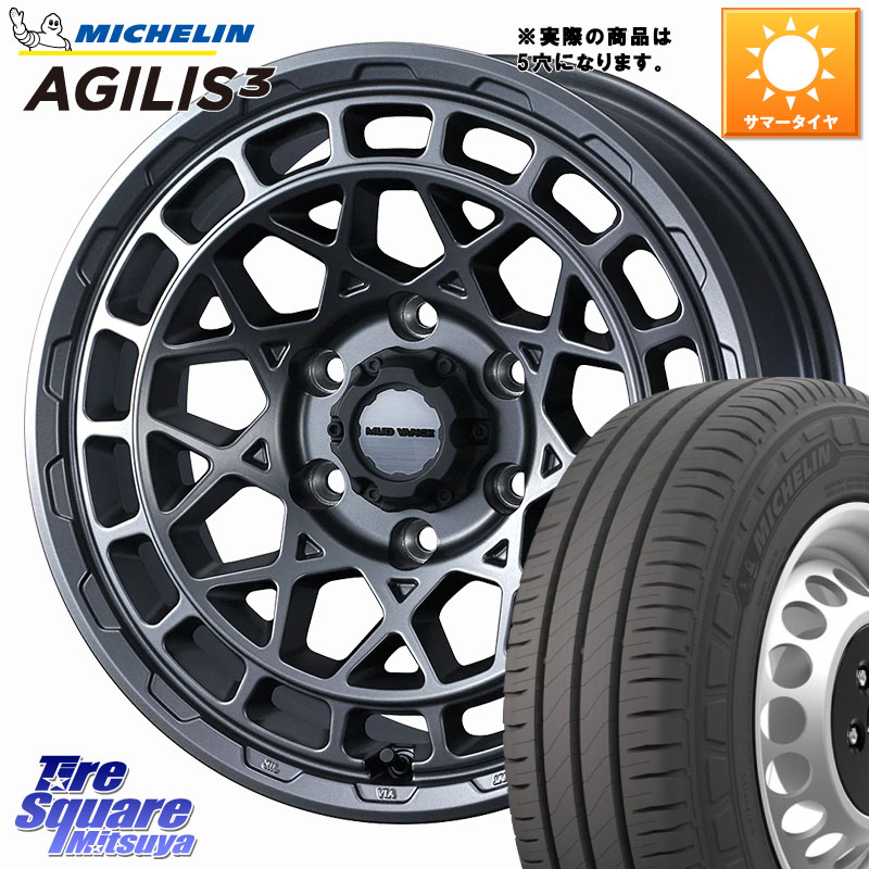 WEDS MUDVANCE X TYPE M ホイール 16インチ マッドヴァンス 16 X 7.0J +35 5穴 114.3 ミシュラン アジリス3 AGILIS3 正規品 サマータイヤ 109/107 215/65R16 109*107 101,555円