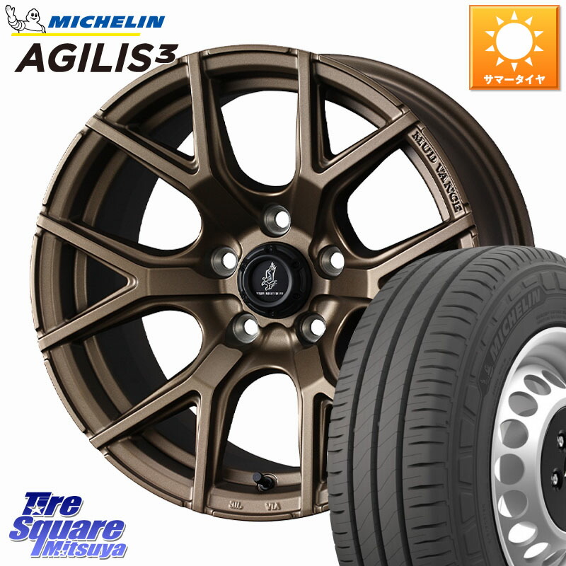 WEDS MUDVANCE SD ホイール 16インチ マッドヴァンス 16 X 7.0J +35 5穴 114.3 ミシュラン アジリス3 AGILIS3 正規品 サマータイヤ 109/107 215/65R16 109*107