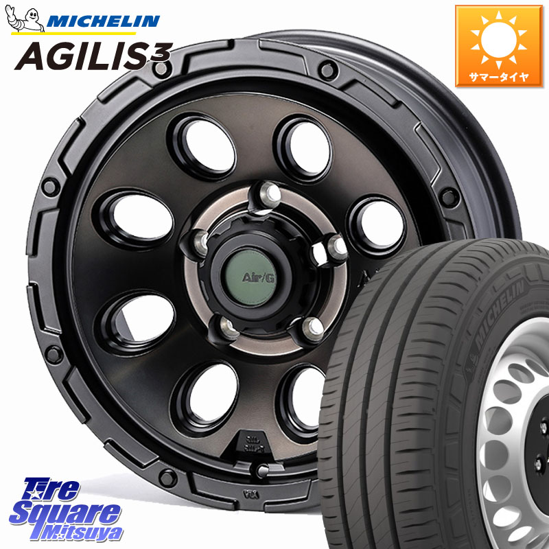 4X4エンジニアリング Air/G Massive ホイール 16インチ 16 X 6.0J +0 5穴 139.7 ミシュラン アジリス3 AGILIS3 正規品 サマータイヤ 109/107 215/65R16 109*107 ジムニー専用(要オーバーフェンダー等) ジムニ－シエラ・ノマド(カスタム)