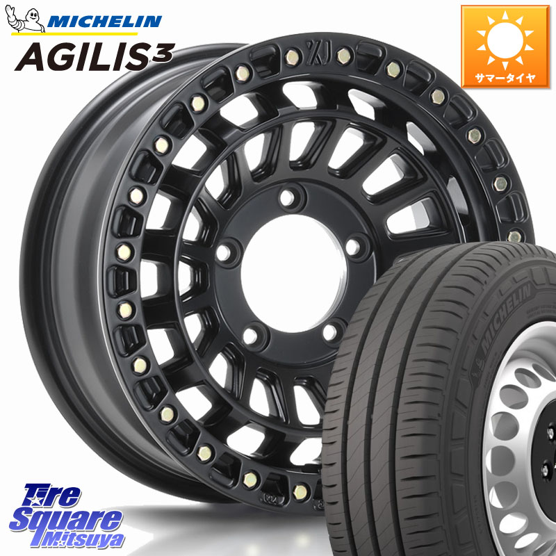 MLJ XJ08 XTREME-J ホイール 16インチ 16 X 5.5J +20 5穴 139.7 ミシュラン アジリス3 AGILIS3 正規品 サマータイヤ 109/107 215/65R16 109*107 ジムニー専用(要オーバーフェンダー等)