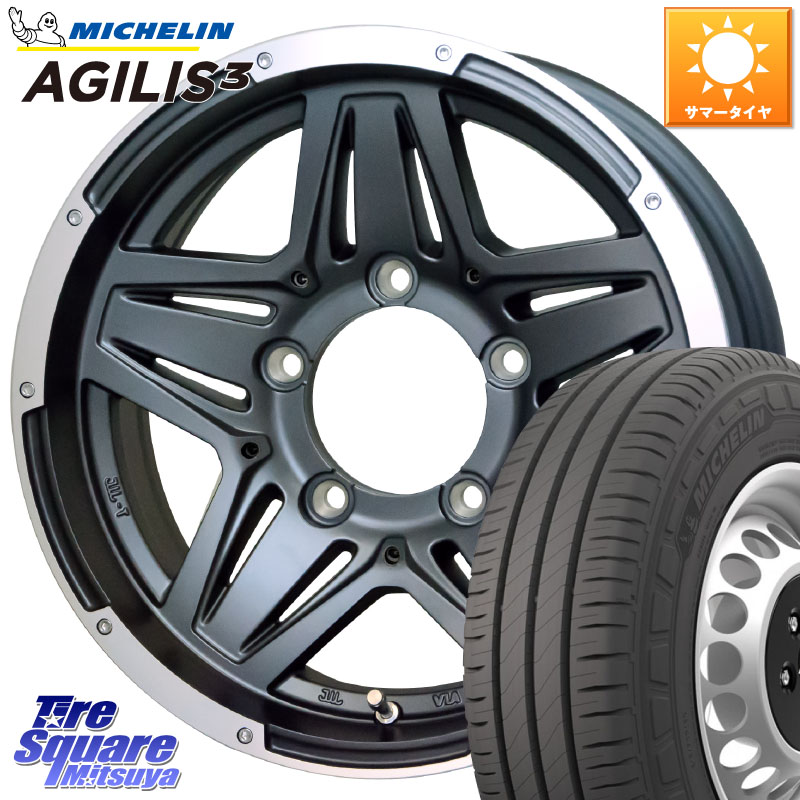 HotStuff マッドクロス JB-01 JB01 ホイール 16インチ 16 X 6.0J +0 5穴 139.7 ミシュラン アジリス3 AGILIS3 正規品 サマータイヤ 109/107 215/65R16 109*107 ジムニー専用(要オーバーフェンダー等) ジムニ－シエラ・ノマド(カスタム)
