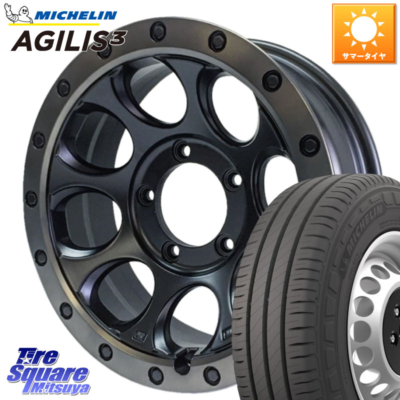 MLJ XJ03 エクストリームJ XTREME-J JIMNY ホイール 16インチ 16 X 5.5J +20 5穴 139.7 ミシュラン アジリス3 AGILIS3 正規品 サマータイヤ 109/107 215/65R16 109*107 ジムニー専用(要オーバーフェンダー等)