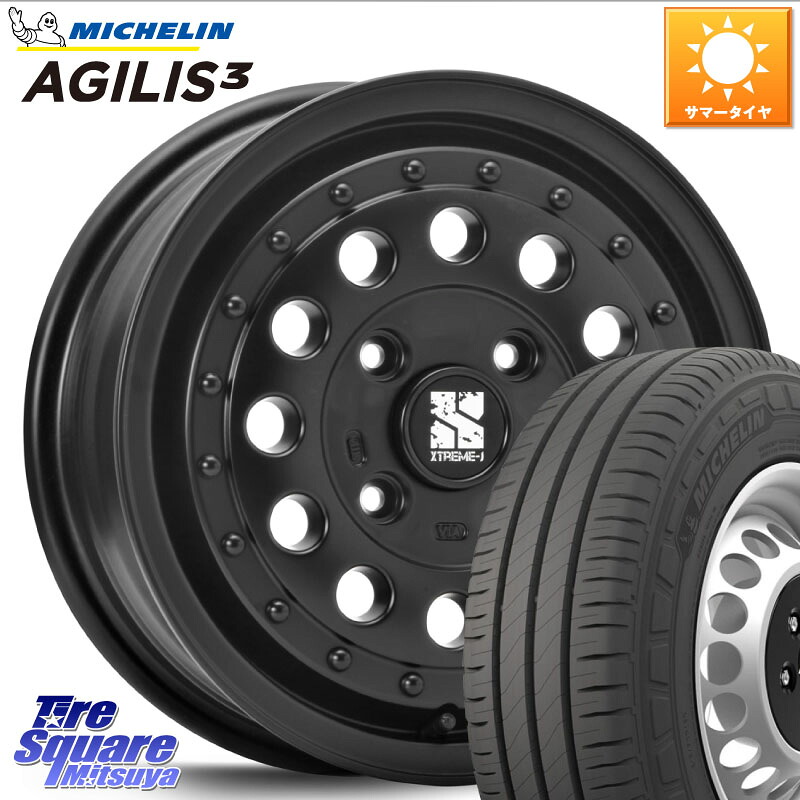 MLJ XTREME-J エクストリーム RUGGED 14インチ 14 X 5.0J(JWL-T) +35 4穴 100 ミシュラン アジリス3 AGILIS3 正規品 サマータイヤ 165/80R14 97*95