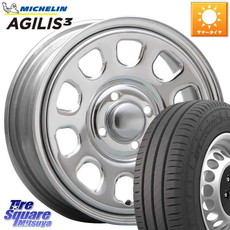 ミシュラン アジリス3 AGILIS3 正規品 サマータイヤ 165/80R14 97*95MLJ デイトナ SS DAYTONA SS CR 4H 14インチ 14X5.0J 42 4穴 100 ハイゼットアゲトラCustom車用※軽自動車専用ホイール※｜タイヤスクエアミツヤ 65,505円