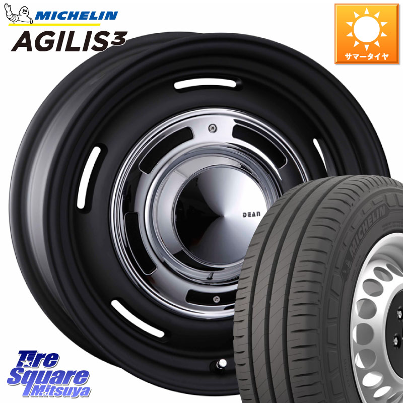 CRIMSON ディーン クロスカントリー ブラック 16インチ 16 X 5.5J +20 5穴 139.7 ミシュラン アジリス3 AGILIS3 正規品 サマータイヤ 109/107 215/65R16 109*107 ジムニー専用(要オーバーフェンダー等)