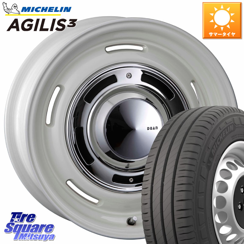 CRIMSON ディーン クロスカントリー ホワイト 16インチ 16 X 5.5J +20 5穴 139.7 ミシュラン アジリス3 AGILIS3 正規品 サマータイヤ 109/107 215/65R16 109*107 ジムニー専用(要オーバーフェンダー等)