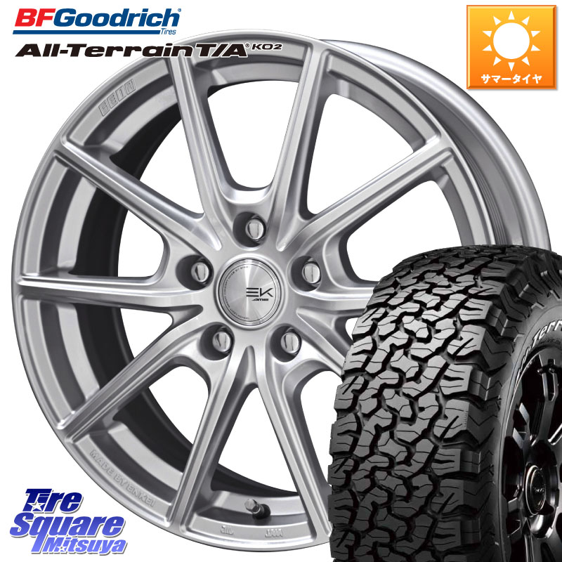 KYOHO SEIN EK ザインEK ホイール 17インチ 17 X 7.0J +42 5穴 114.3 BF Goodrich オールテレーン TA KO2 T/A グッドリッチ ホワイトレター 225/70R17