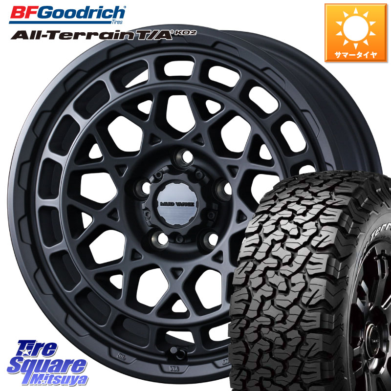 BF Goodrich オールテレーン TA KO2 T/A グッドリッチ ホワイトレター 225/70R17WEDS MUDVANCE X TYPE M ホイール 17インチ マッドヴァンス タイプM 17X7.0J 38 5穴 114.3 デリカD:5 D5 カスタムサイズ｜タイヤスクエアミツヤ