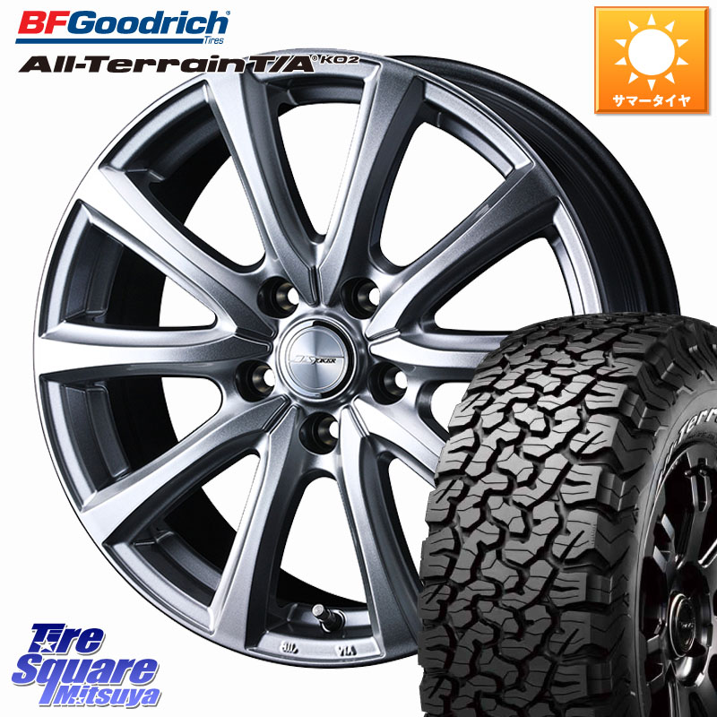 BF Goodrich オールテレーン TA KO2 T/A グッドリッチ ホワイトレター 225/70R17WEDS JOKER SMASH ホイール 17インチ ジョーカースマッシュ 17X6.5J 40 5穴 114.3 デリカD:5 D5 カスタムサイズ｜タイヤスクエアミツヤ 107,590円