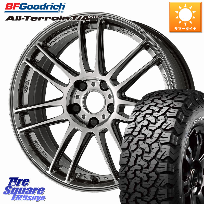 WORK EMOTION ZR7 ホイール 17インチ 17 X 7.5J +35 5穴 114.3 BF Goodrich オールテレーン TA KO2 T/A グッドリッチ ホワイトレター 245/65R17