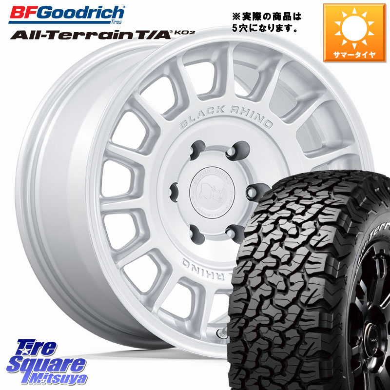 BLACK RHINO VOLL ボル シルバー ホイール 17インチ ブラックライノ◇参考画像 17 X 8.0J +38 5穴 114.3 BF Goodrich オールテレーン TA KO2 T/A グッドリッチ ホワイトレター 245/65R17