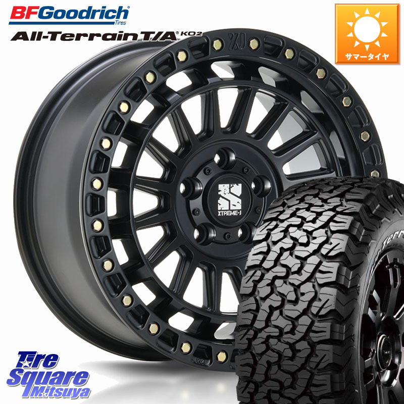 MLJ XJ08 XTREME-J ホイール 17インチ 17 X 7.5J +42 5穴 114.3 BF Goodrich オールテレーン TA KO2 T/A グッドリッチ ホワイトレター 225/70R17
