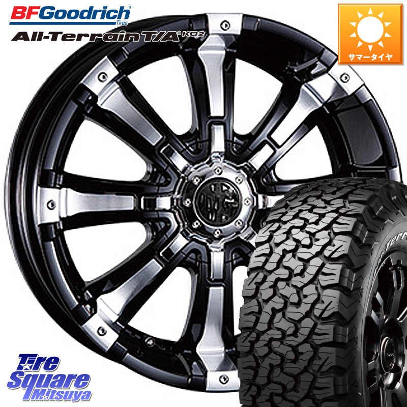 CRIMSON クリムソン BEAST ビースト ホイール 17インチ 17 X 7.0J +35 5穴 114.3 BF Goodrich オールテレーン TA KO2 T/A グッドリッチ ホワイトレター 245/65R17