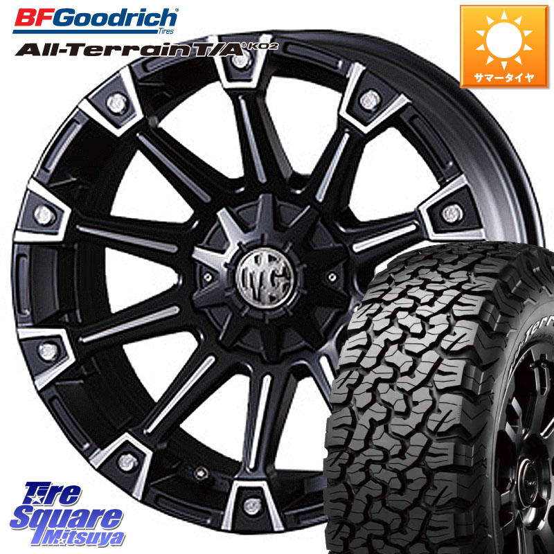 CRIMSON クリムソン MONSTER モンスター ホイール 17インチ 17 X 7.0J +35 5穴 114.3 BF Goodrich オールテレーン TA KO2 T/A グッドリッチ ホワイトレター 245/65R17