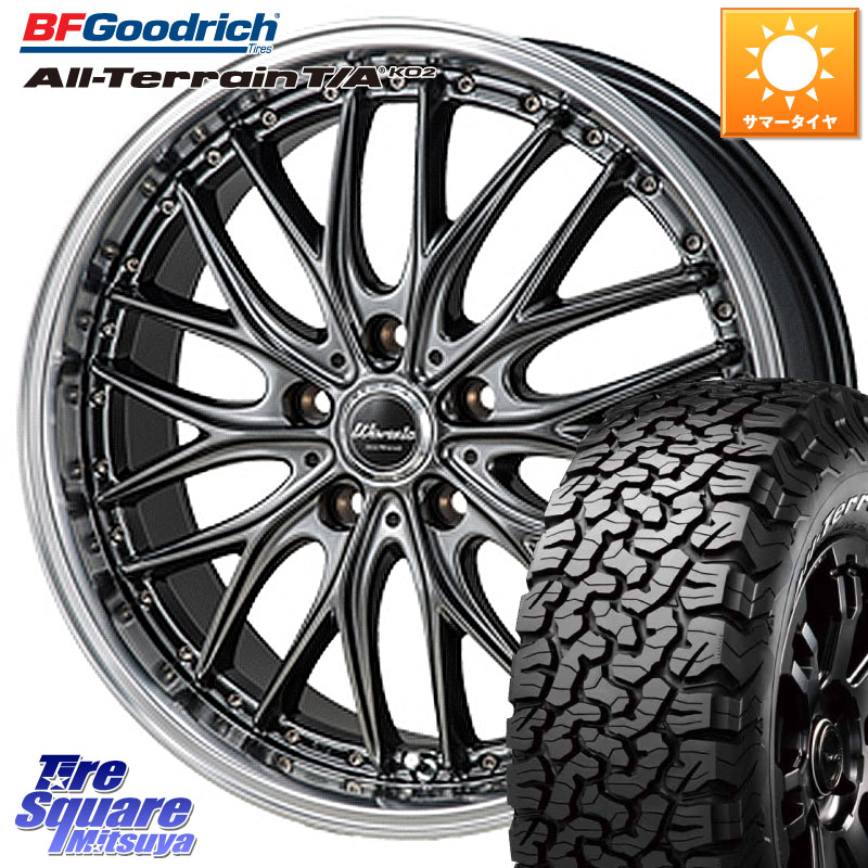 MONZA Warwic DEEPRAND ホイール 17 X 7.0J +38 5穴 114.3 BF Goodrich オールテレーン TA KO2 T/A グッドリッチ ホワイトレター 245/65R17