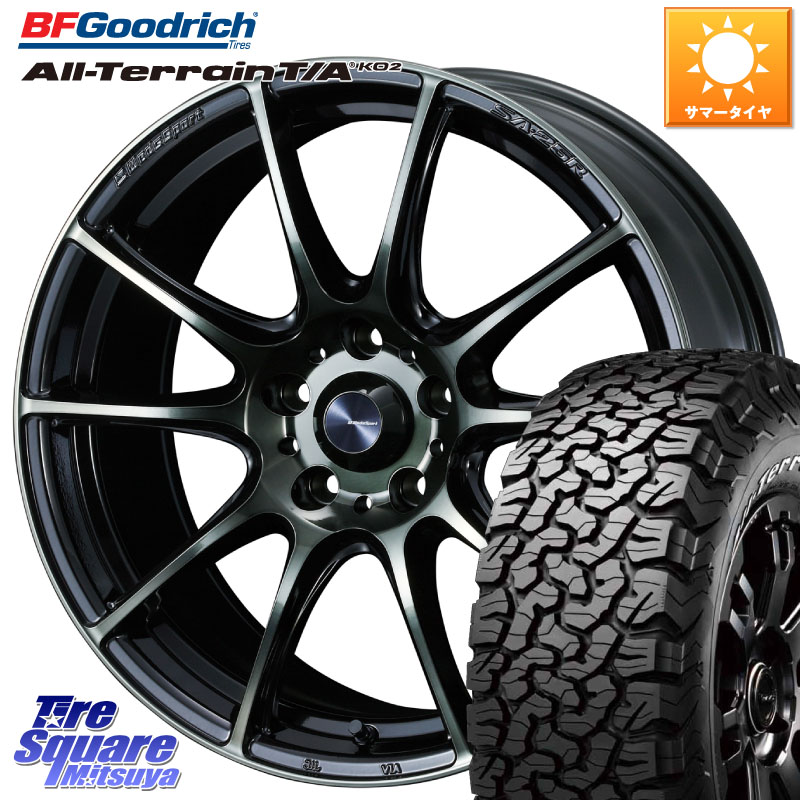 BF Goodrich オールテレーン TA KO2 T/A グッドリッチ ホワイトレター 225/70R17WEDS WedsSport SA-25R SA25R ウェッズ スポーツ ホイール 17インチ 17X7.0J 40 5穴 114.3 デリカD:5 D5 カスタムサイズ|タイヤスクエアミツヤ