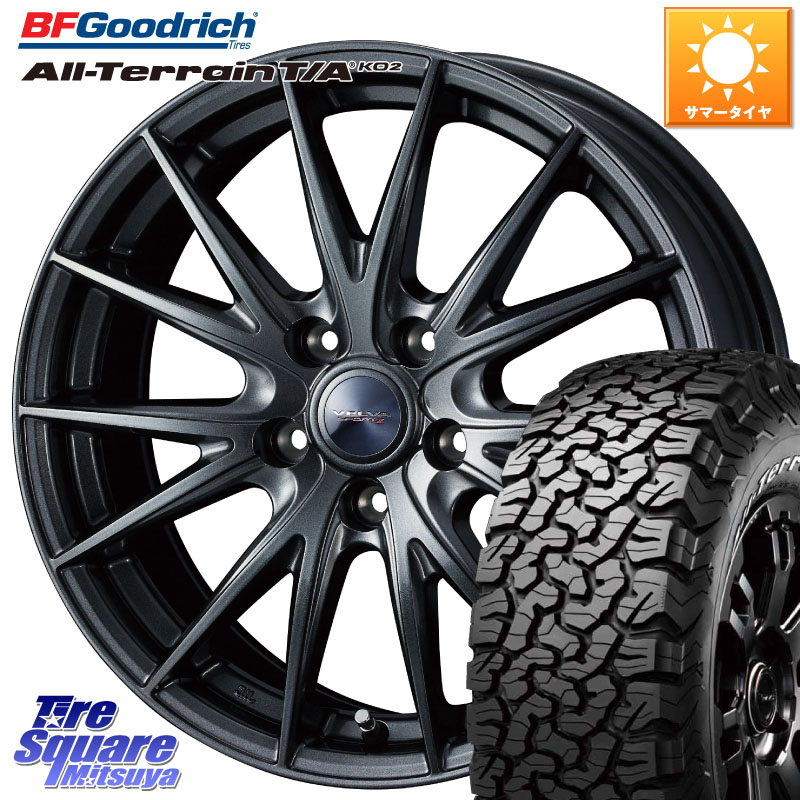 WEDS ウェッズ ヴェルヴァ スポルト2 ホイール 17インチ 17 X 6.5J +40 5穴 114.3 BF Goodrich オールテレーン TA KO2 T/A グッドリッチ ホワイトレター 245/65R17