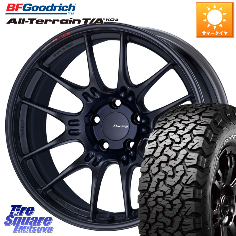 ENKEI エンケイ RACING GTC02 BK ホイール 17インチ 17 X 8.0J +40 5穴 114.3 BF Goodrich オールテレーン TA KO2 T/A グッドリッチ ホワイトレター 245/65R17 161,530円