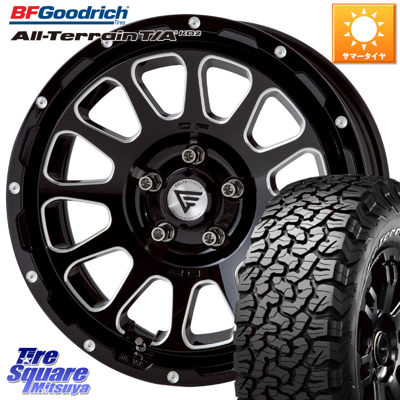 DELTA FORCE デルタフォース オーバル 7J ホイール 17インチ 17 X 7.0J +32 5穴 114.3 BF Goodrich オールテレーン TA KO2 T/A グッドリッチ ホワイトレター 245/65R17