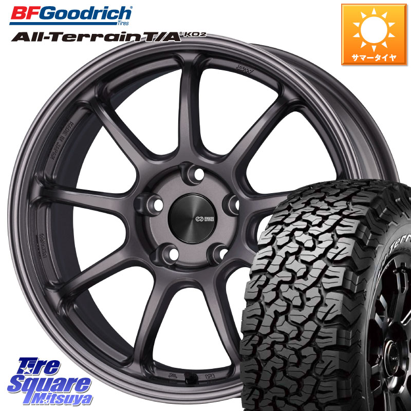 ENKEI PerformanceLine PF09 ホイール 4本 17インチ 17 X 8.0J +35 5穴 114.3 BF Goodrich オールテレーン TA KO2 T/A グッドリッチ ホワイトレター 245/65R17