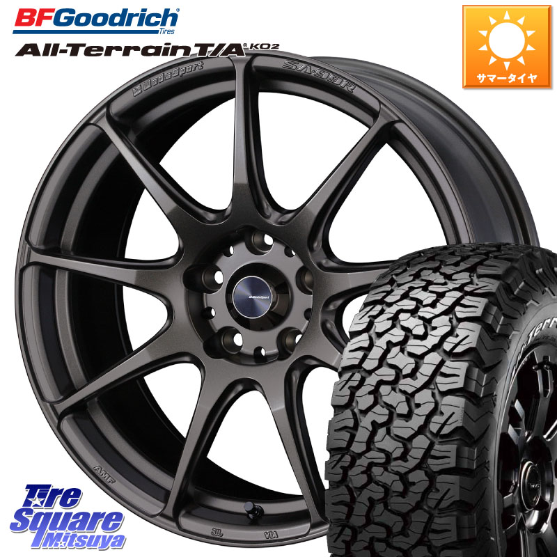 BF Goodrich オールテレーン TA KO2 T/A グッドリッチ ホワイトレター 225/70R17WEDS WedsSport SA-99R SA99R ウェッズ スポーツ ホイール 17インチ 17X7.0J 40 5穴 114.3 デリカD:5 D5 カスタムサイズ|タイヤスクエアミツヤ