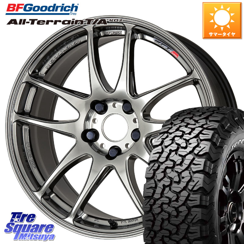 WORK ワーク EMOTION エモーション CR kiwami 極 17インチ 17 X 7.0J +38 5穴 114.3 BF Goodrich オールテレーン TA KO2 T/A グッドリッチ ホワイトレター 225/70R17
