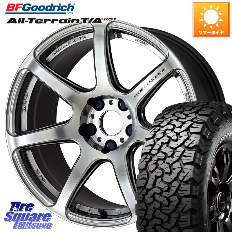 WORK ワーク EMOTION エモーション T7R 17インチ 17 X 7.0J +38 5穴 114.3 BF Goodrich オールテレーン TA KO2 T/A グッドリッチ ホワイトレター 225/70R17