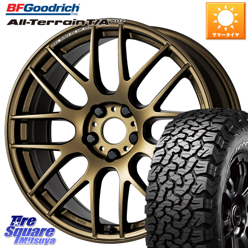 WORK ワーク EMOTION エモーション M8R 17インチ 17 X 7.0J +38 5穴 114.3 BF Goodrich オールテレーン TA KO2 T/A グッドリッチ ホワイトレター 225/70R17