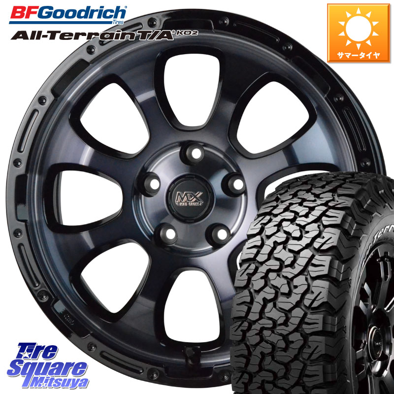 BF Goodrich オールテレーン TA KO2 T/A グッドリッチ ホワイトレター 225/70R17HotStuff マッドクロス GRACE グレイス BKC 5H ホイール 17インチ 17X7.0J 38 5穴 114.3 デリカD:5 D5 カスタムサイズ｜タイヤスクエアミツヤ