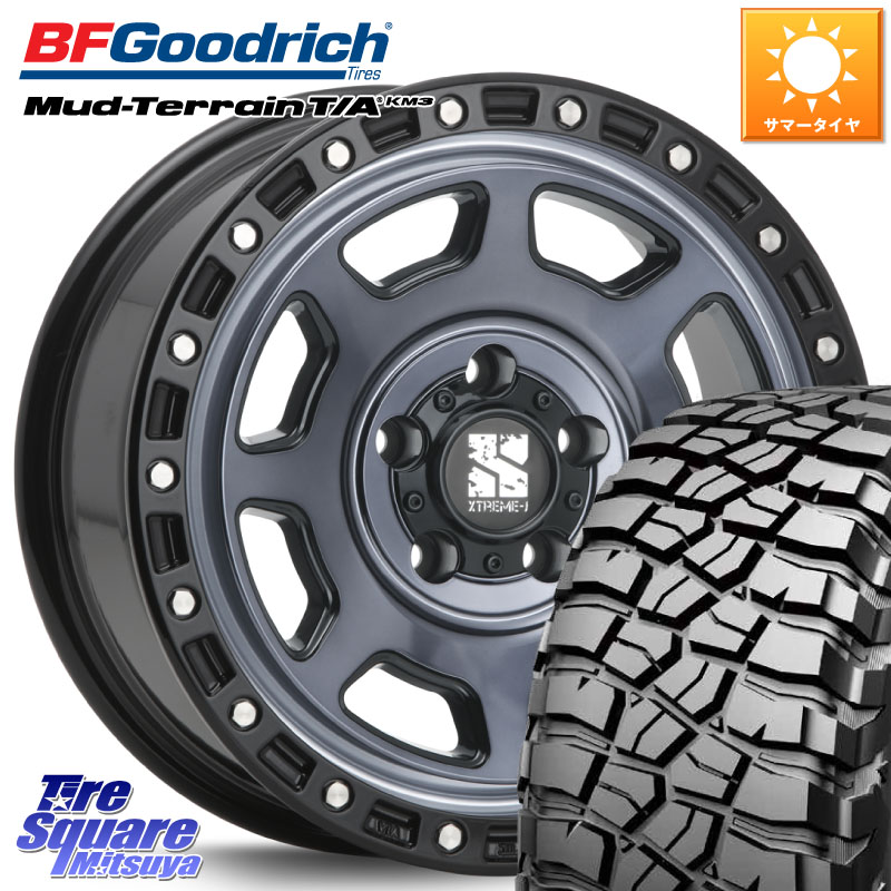 BF Goodrich KM3 TA グッドリッチ マッドテレーン Mud-Terrain T/A 245/70R16MLJ XJ07 XTREME-J 5H IND エクストリームJ 16インチ 16X7.0J 35 5穴 114.3 RAV4 50系 カスタム デリカD:5 D5 カスタムサイズ|タイヤスクエアミツヤ