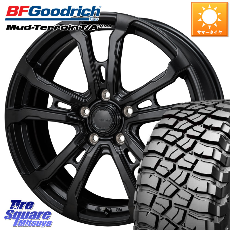 MONZA HI-BLOCK VILAS 17インチ 17 X 7.0J +38 5穴 114.3 BF Goodrich KM3 TA グッドリッチ マッドテレーン Mud-Terrain T/A 245/65R17