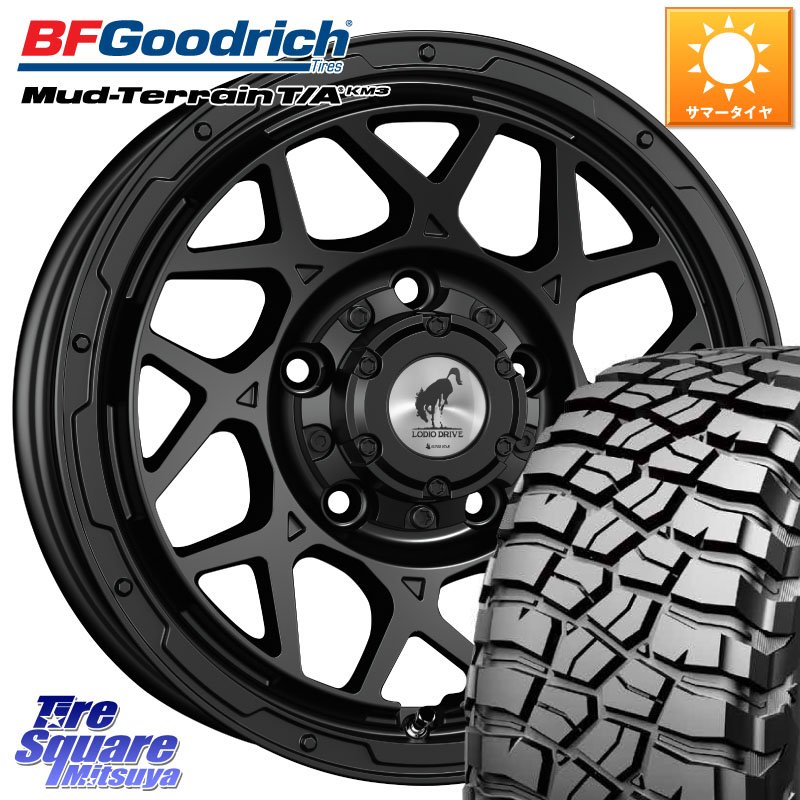 BF Goodrich KM3 TA グッドリッチ マッドテレーン Mud-Terrain T/A 225/75R16SUPER STAR LODIO DRIVE ロディオドライブ 8M MONO モノ 16X5.5J 20 5穴 139.7 ジムニー専用(要リフトアップ/オーバーフェンダー等) AZオフロード カスタムサイズ｜タイヤスクエアミツヤ