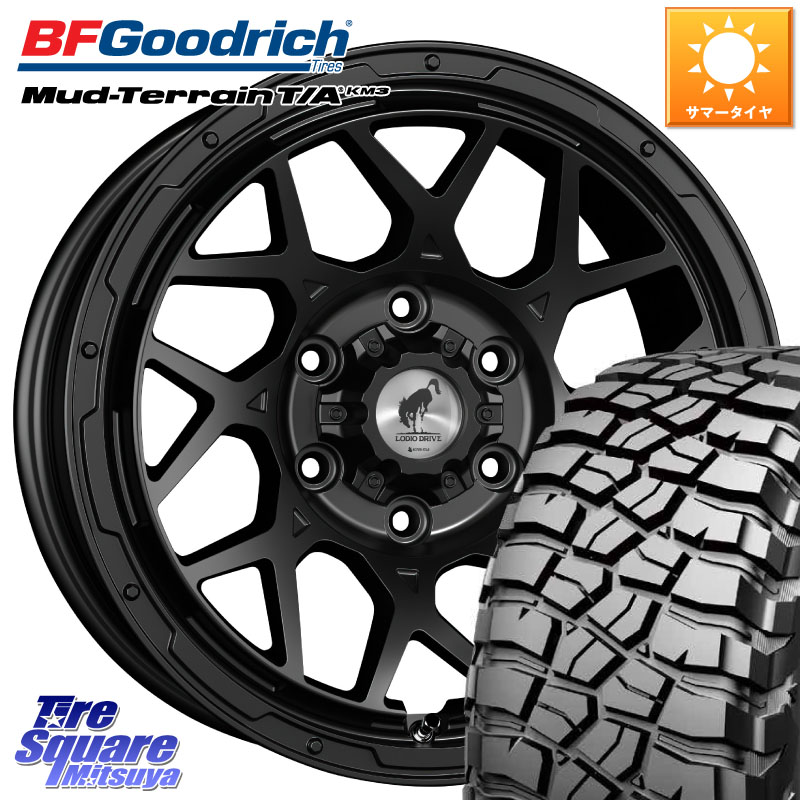BF Goodrich KM3 TA グッドリッチ マッドテレーン Mud-Terrain T/A 265/70R17SUPER STAR LODIO DRIVE ロディオドライブ 8M MONO モノ 17インチ 17X8.0J 20 6穴 139.7 ランドクルーザーFJ トライトン 4Runner Tacoma ランドクルーザー プラド カスタムサイズ FJクルーザ|タイヤスクエアミツヤ