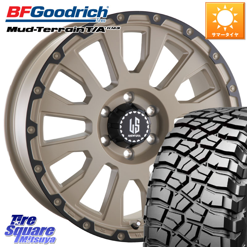 BF Goodrich KM3 TA グッドリッチ マッドテレーン Mud-Terrain T/A 265/60R18阿部商会 LA STRADA AVENTURA アヴェンチュラ GAR 18インチ 18X8.0J 20 6穴 139.7 GUN226ハイラックス 150系プラド ランクル[FJ] トライトンGSR GUN125ハイラックス Tacoma ランドクルーザー｜タイヤスクエアミツヤ 160,795円
