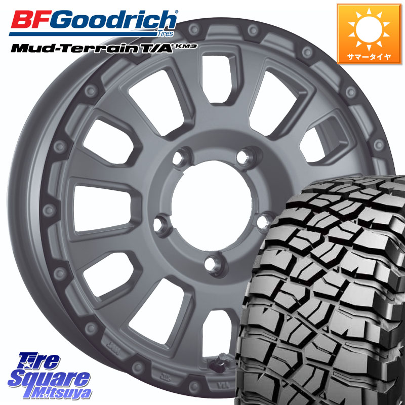 阿部商会 LA STRADA AVENTURA アヴェンチュラ 16インチ 16 X 5.5J +22 5穴 139.7 BF Goodrich KM3 TA グッドリッチ マッドテレーン Mud-Terrain T/A 225/75R16 ジムニー専用(要リフトアップ・オーバーフェンダー等)