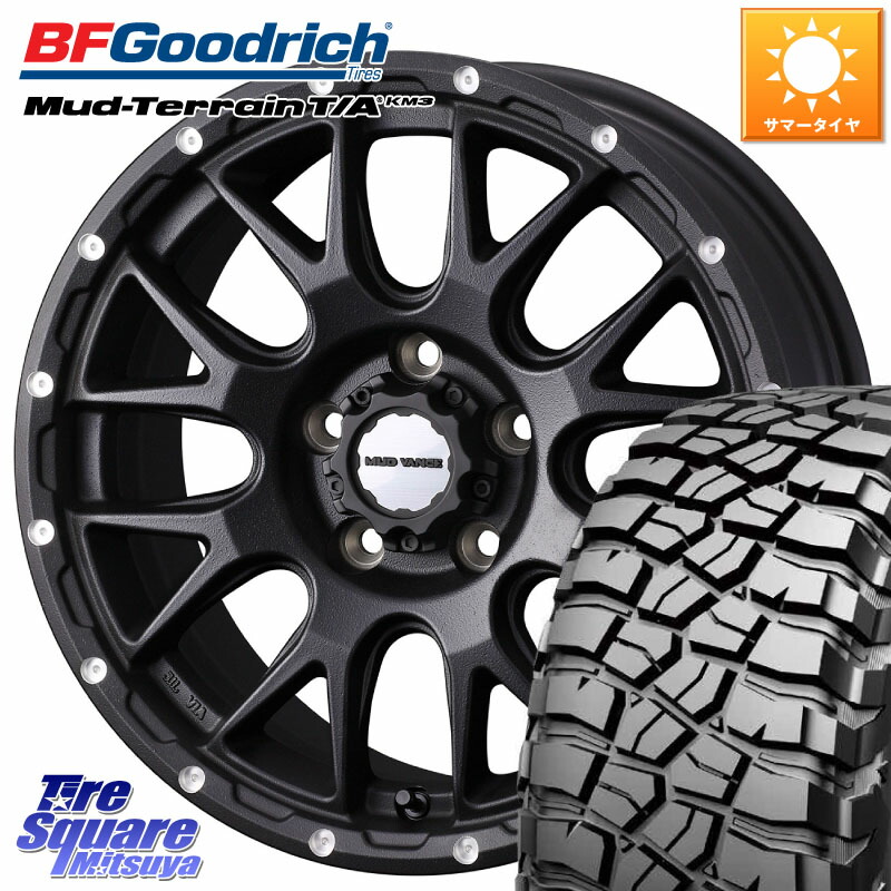 WEDS 41129 マッドヴァンス MUD VANCE 08 BK ホイール 16インチ 16 X 7.0J +35 5穴 114.3 BF Goodrich KM3 TA グッドリッチ マッドテレーン Mud-Terrain T/A 225/75R16 113,710円