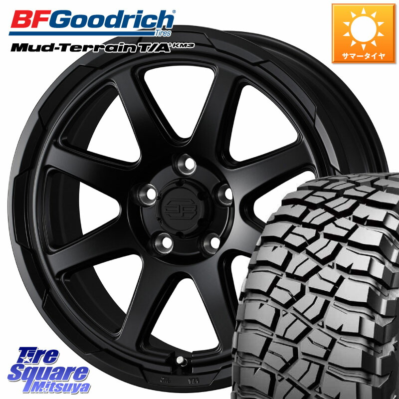 BF Goodrich KM3 TA グッドリッチ マッドテレーン Mud-Terrain T/A 225/75R16WEDS STADTBERGE BLK スタットベルク ホイール 16インチ 16X7.0J 38 5穴 114.3 RAV4 50系 デリカD:5 D5 カスタムサイズ CX-5 CX5 MAZDA｜タイヤスクエアミツヤ
