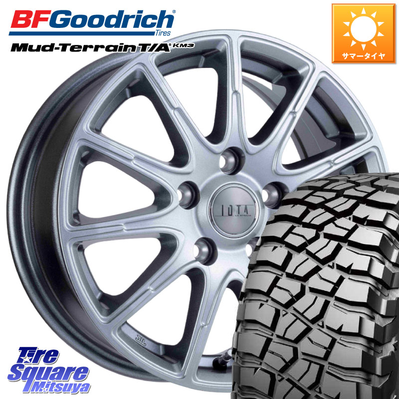 BF Goodrich KM3 TA グッドリッチ マッドテレーン Mud-Terrain T/A 255/70R16阿部商会 TIRADO IOTA イオタ ホイール 16インチ 16X6.5J 38 5穴 114.3 RAV4 50系 カスタム|タイヤスクエアミツヤ