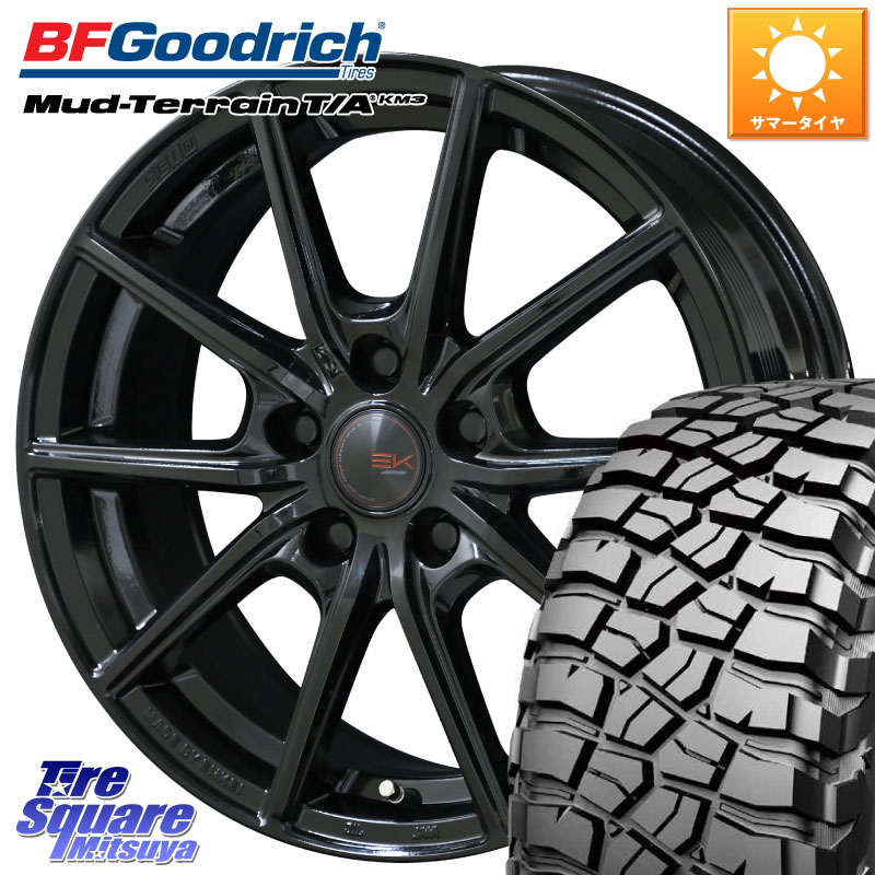 KYOHO SEIN EK ザインEK ホイール 17インチ 17 X 7.0J +42 5穴 114.3 BF Goodrich KM3 TA グッドリッチ マッドテレーン Mud-Terrain T/A 255/65R17