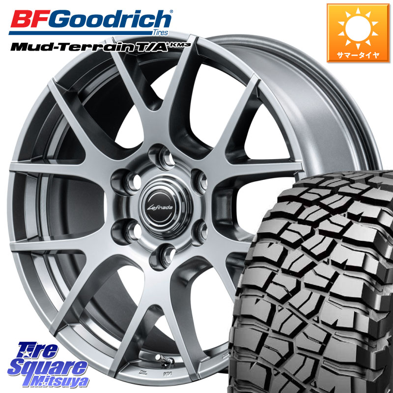 BF Goodrich KM3 TA グッドリッチ マッドテレーン Mud-Terrain T/A 275/70R18MANARAY MID Lefinada MOTION3 平座仕様 トヨタ・レクサス専用 ホイール 18インチ 18X8.0J(M14) 50 6穴 139.7 ランドクルーザー 300 ランドクルーザー 250｜タイヤスクエアミツヤ