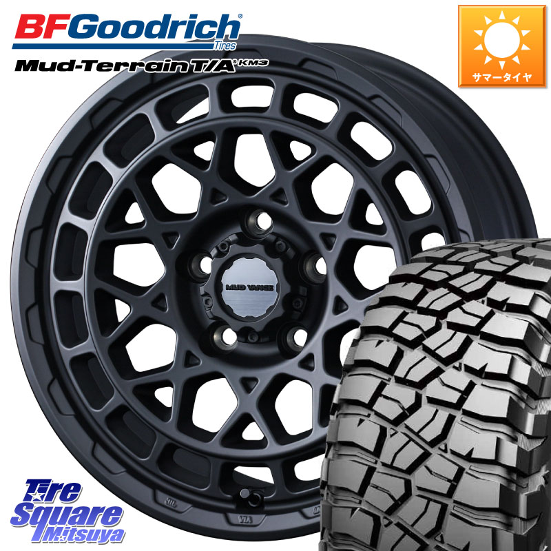 BF Goodrich KM3 TA グッドリッチ マッドテレーン Mud-Terrain T/A 255/75R17WEDS MUDVANCE X TYPE M ホイール 17インチ マッドヴァンス タイプM 17X8.0J 38 5穴 127 クライスラー ジープ ラングラー JK系 クライスラー ジープ ラングラー JL系|タイヤスクエアミツヤ