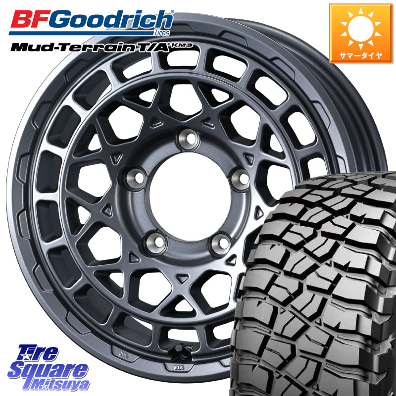 WEDS MUDVANCE X TYPE M ホイール 16インチ マッドヴァンス 16 X 5.5J +22 5穴 139.7 BF Goodrich KM3 TA グッドリッチ マッドテレーン Mud-Terrain T/A 225/75R16 ジムニー専用(要リフトアップ・オーバーフェンダー等)
