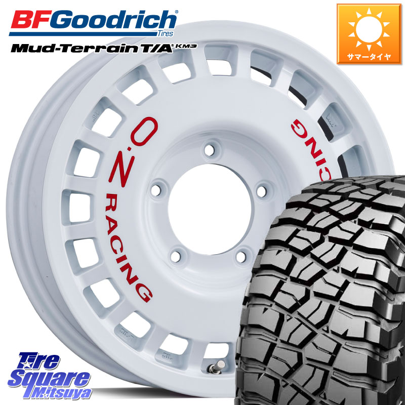BF Goodrich KM3 TA グッドリッチ マッドテレーン Mud-Terrain T/A 225/75R16OZ Rally Racing 4x4 ラリーレーシング ジムニーシエラ用 ※インセット-5 ホイール 16インチ 16X6.0J 0 5穴 139.7 ジムニー専用(要リフトアップ/オーバーフェンダー等) ジムニ−シエラ/ノマ|タイヤスクエアミツヤ