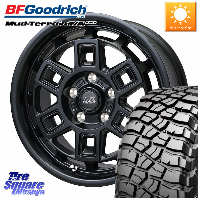 HotStuff MAD CROSS AEVER マッドクロス アイヴァー ホイール 16インチ 16 X 7.0J +38 5穴 114.3 BF Goodrich KM3 TA グッドリッチ マッドテレーン Mud-Terrain T/A 245/70R16