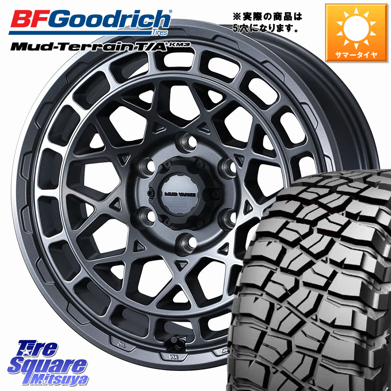 WEDS MUDVANCE X TYPE M ホイール 16インチ マッドヴァンス 16 X 7.0J +35 5穴 114.3 BF Goodrich KM3 TA グッドリッチ マッドテレーン Mud-Terrain T/A 225/75R16