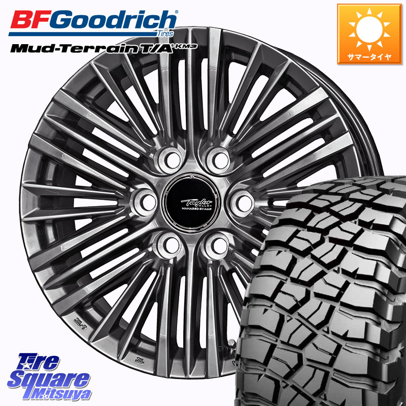 BF Goodrich KM3 TA グッドリッチ マッドテレーン Mud-Terrain T/A 285/65R18KYOHO TAYLOR TL-1 平座仕様(レクサス・トヨタ専用) ホイール 18インチ 18X8.0J(M14) 50 6穴 139.7 ランドクルーザー 300 ランドクルーザー 250|タイヤスクエアミツヤ