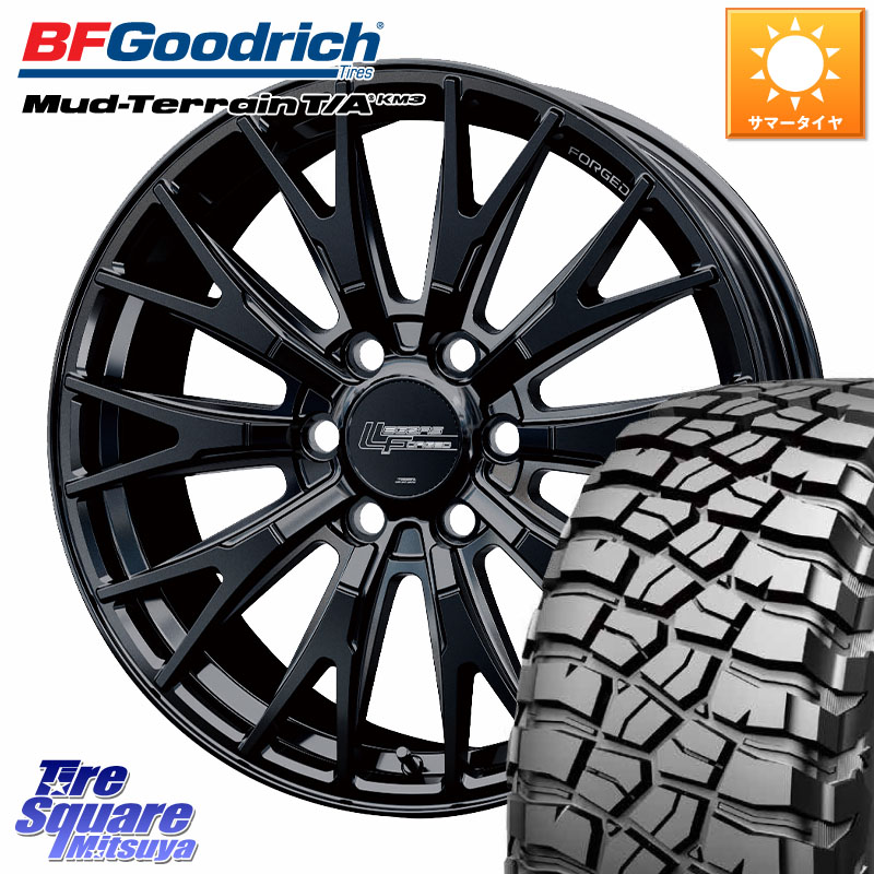 BF Goodrich KM3 TA グッドリッチ マッドテレーン Mud-Terrain T/A 275/65R18HotStuff Stich LEGZAS FORGED FS-02 平座仕様(レクサス・トヨタ専用)鍛造 ホイール 18インチ 18X8.0J(M14) 52 6穴 139.7 ランドクルーザー 300 ランドクルーザー 250|タイヤスクエアミツヤ