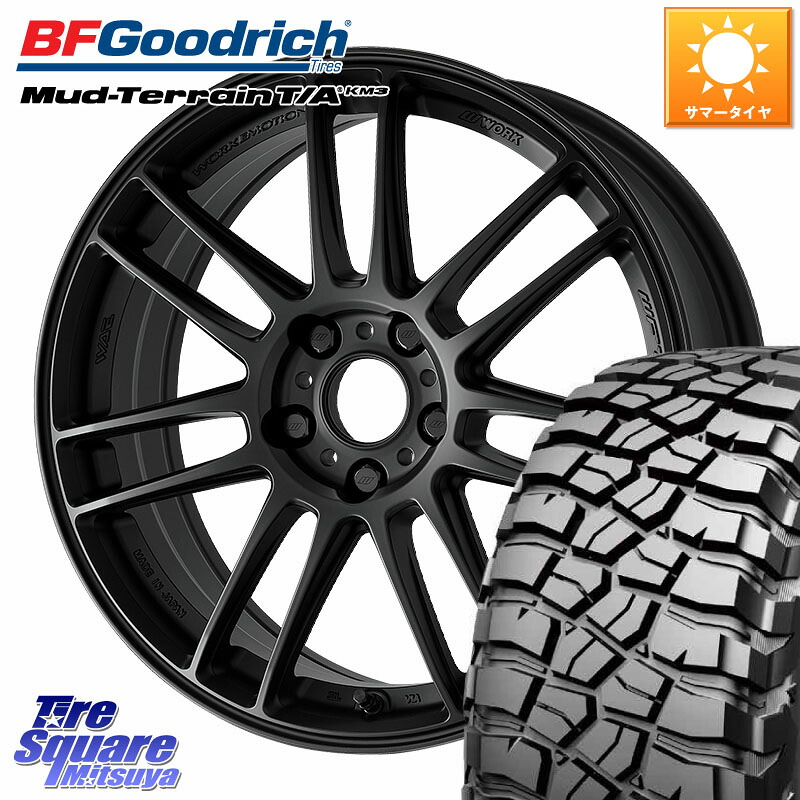WORK EMOTION ZR7 ホイール 17インチ 17 X 7.0J +38 5穴 114.3 BF Goodrich KM3 TA グッドリッチ マッドテレーン Mud-Terrain T/A 245/65R17