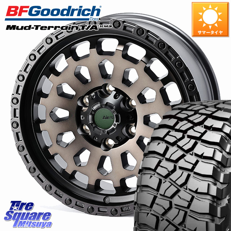 BF Goodrich KM3 TA グッドリッチ マッドテレーン Mud-Terrain T/A 265/70R174X4エンジニアリング Air/G VULCAN GHOST ホイール 17インチ 17X8.0J 20 6穴 139.7 ランドクルーザーFJ トライトン 4Runner Tacoma ランドクルーザー プラド カスタムサイズ FJクルーザー|タイヤスクエアミツヤ